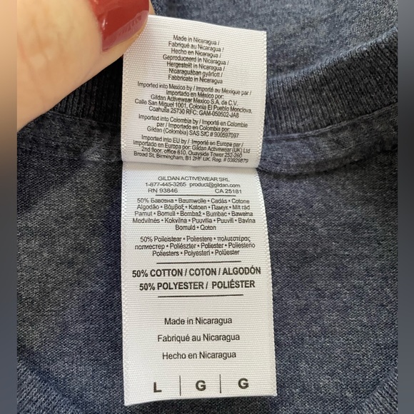 PIGEON FORGE TENNESSEE Unisex Men T-Shirt Tee Blue Embroidered Large - Picture 7 of 8